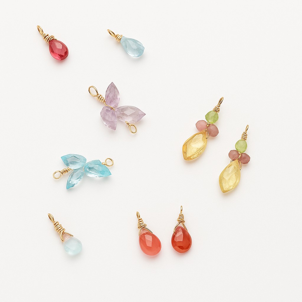 天然石ピアスサンプル1